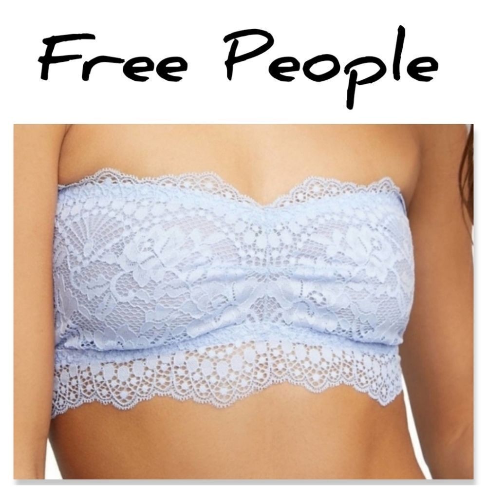 Nwt Free People Lacey Looks Bandeau Bluemoon Quartz